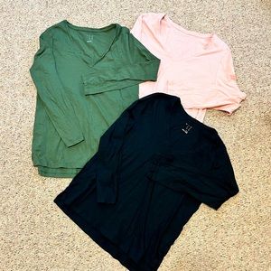 Lot of long sleeve basic tees